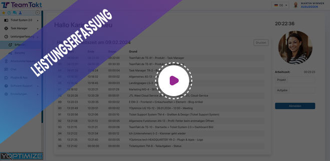 Leistungserfassung Video