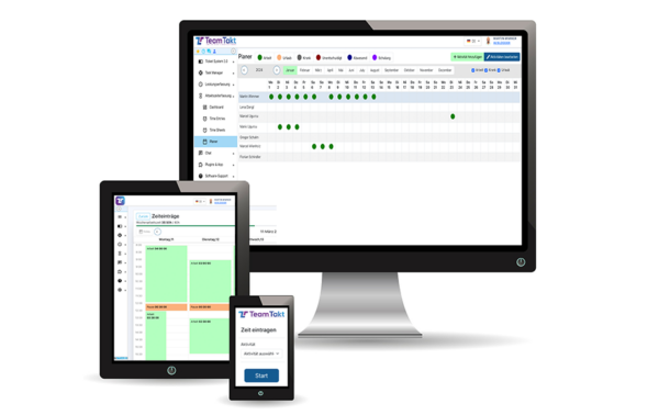Elektronische-Arbeitszeiterfassung - TeamTakt Elektronische Arbeitszeiterfassung