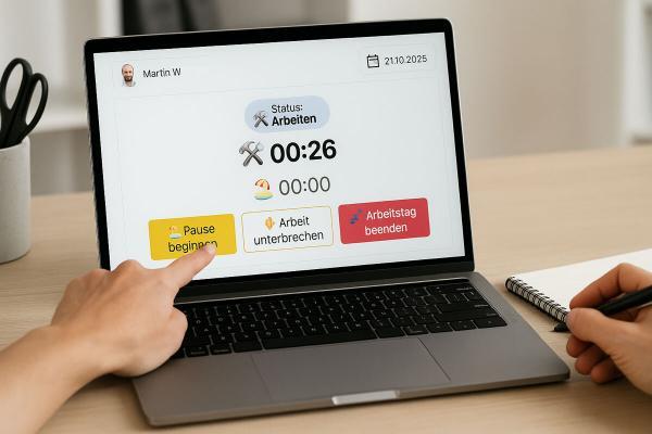 Arbeitszeiten digital dokumentieren