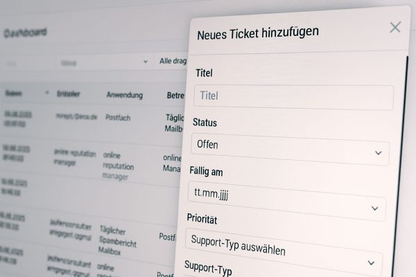 Ticket Titel Pflichtfelder